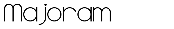 Majoram font preview